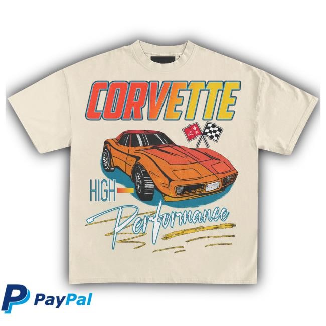 Official Heavyweight Legends Corvette High-Performance '74 Vintage T-Shirt