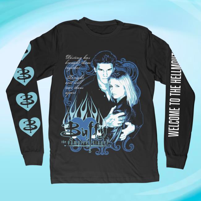 Official Studiohouse Designs Buffy & Angel Long Sleeve Tee Shirt