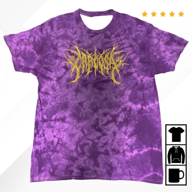 Official Carcosa Merch Store Carcosa Gold Foil Tees (Amethyst Dye) Carcosa Apparel Clothing Shop Carcosabc
