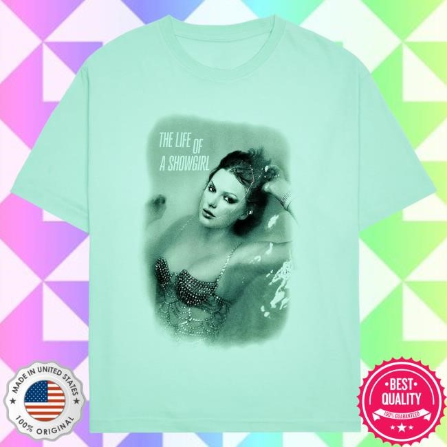 Official Taylor Swift Merch Store Shop The Life of a Showgirl Mint Shirts TaylorSwift