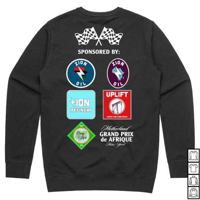 Official Lupe Fiasco Merch Lupe Fiasco Grand Prix Black Crew neck LupeFiasco