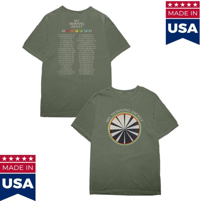Official My Morning Jacket Merch Store Colorwheel Tour T Shirt