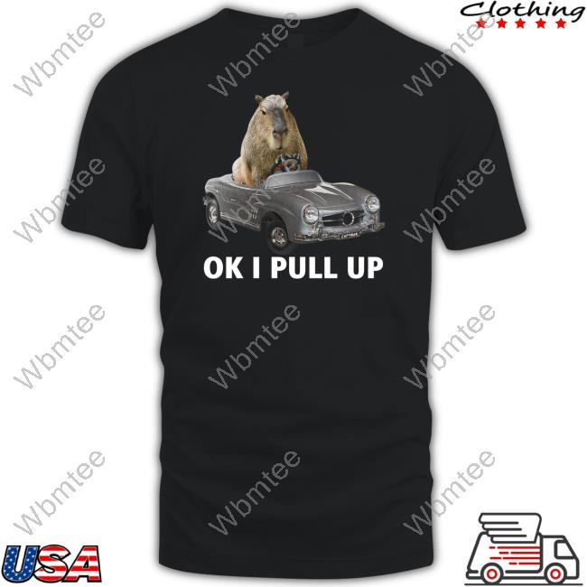 Capybara Man Merch Capy Car Crewneck Sweatshirt Ok I Pull Up Capybaraman