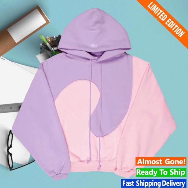 Penelope Nyc Clothing Store Shop Erl Wave Knit Hoodie Pink/ Purple Penelopeshop