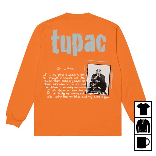 Achieve Again Long Sleeve Tee - 2PAC Official Store