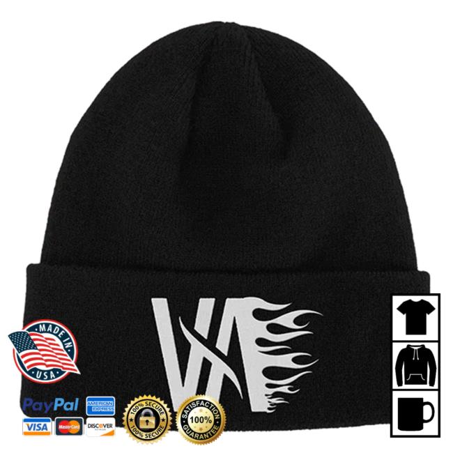 Official I Prevail Merch Store I Prevail Va Flames Logo Cuff Beanie (Black) I Prevail Apparel Clothing Shop IPrevail