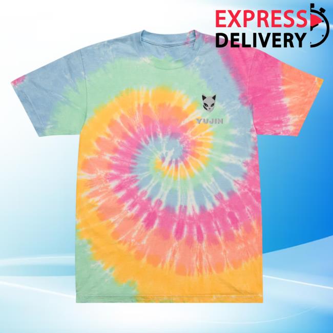 Yujin Clothing Boy In Love Tie Dye Shirts Sherbet Rainbow Tie-Dye