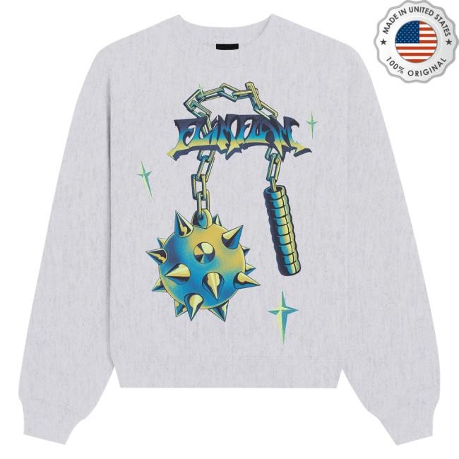 AlbertsStuff Flim Flail Heather Grey Crew neck Sweatshirt