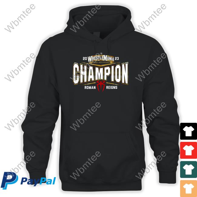 WinCraft Roman Reigns WrestleMania 39 Champion Shirt