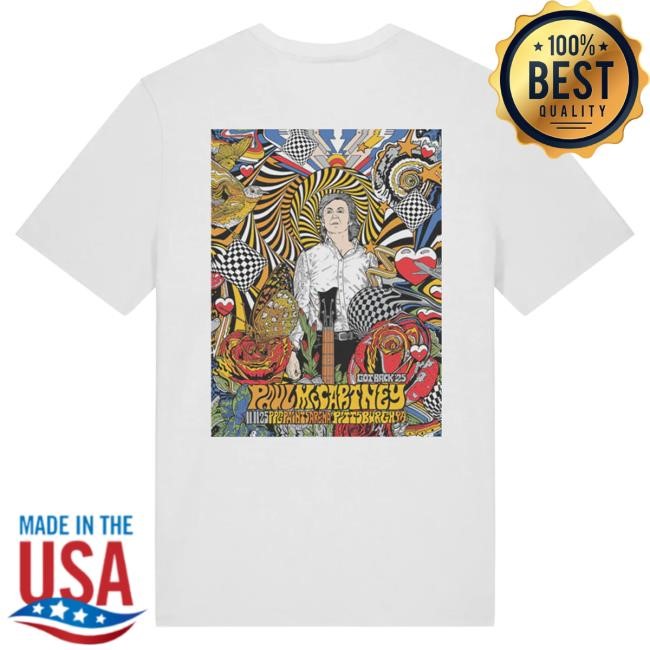 Official Paul Mccartney Merch Store Got Back 2025 Pittsburgh Event Tshirt