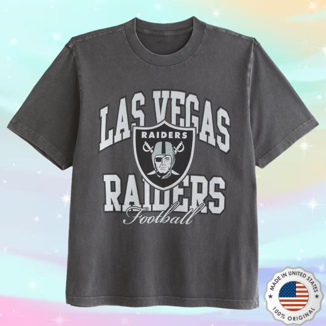 Official Abercrombie And Fitch Store Las Vegas Raiders Vintage-Inspired Graphic Top Shirt NFL by Abercrombie
