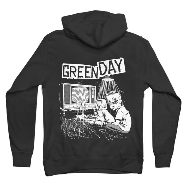 Official Green Day Apparel Clothing Merch Store Green Day TV Wasteland Crew neck Sweatshirt GreenDay Shop