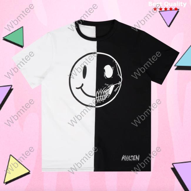 Official Elvis The Alien Ayylien Clothing Split Smiley Tee Shirt