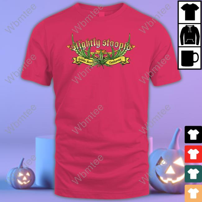 Slightly Stoopid Merch Slightly Stoopid Ocean Beach California 4/20 Crest T Shirt