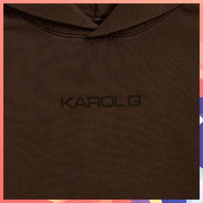 Official Karol G Merch Store Karol G Brown Troicoqueta Hooded Sweatshirt