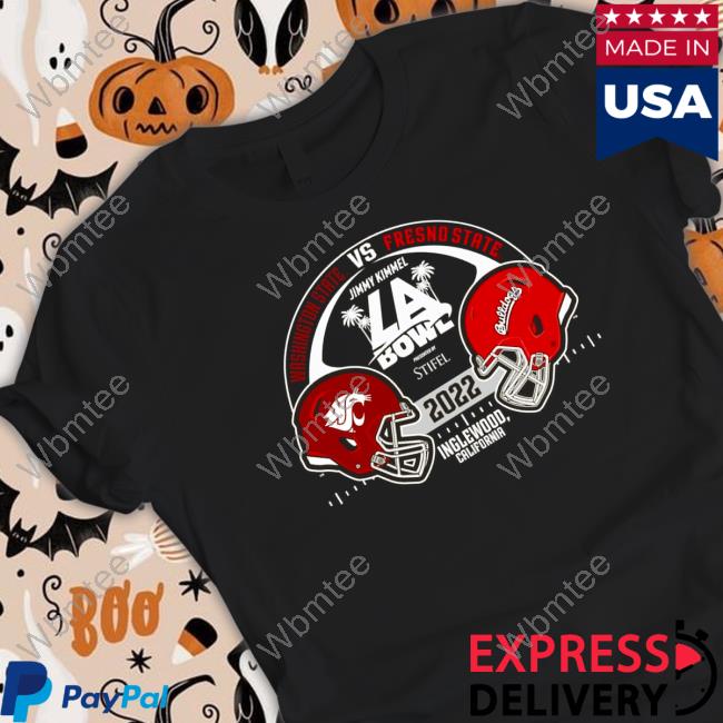 Fresno State Bulldogs vs. Washington State Cougars Blue 84 2022 Jimmy Kimmel LA Bowl Matchup Long Sleeve Tee