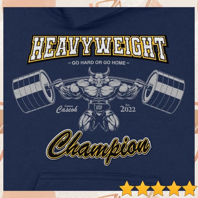 Official Caseoh Game Merch Caseoh Games Pink Heavyweight Hooded Sweatshirt CaseohGames