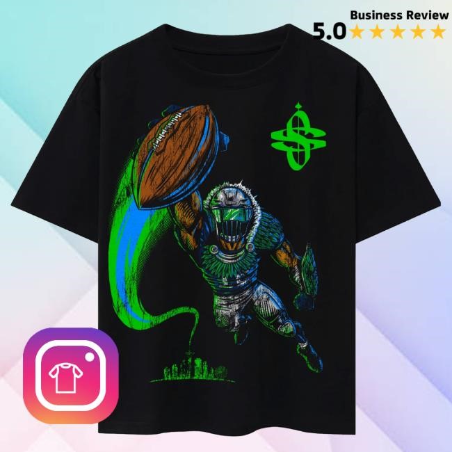 Athlete Xclusive Seattle Superseahawk Black Tee