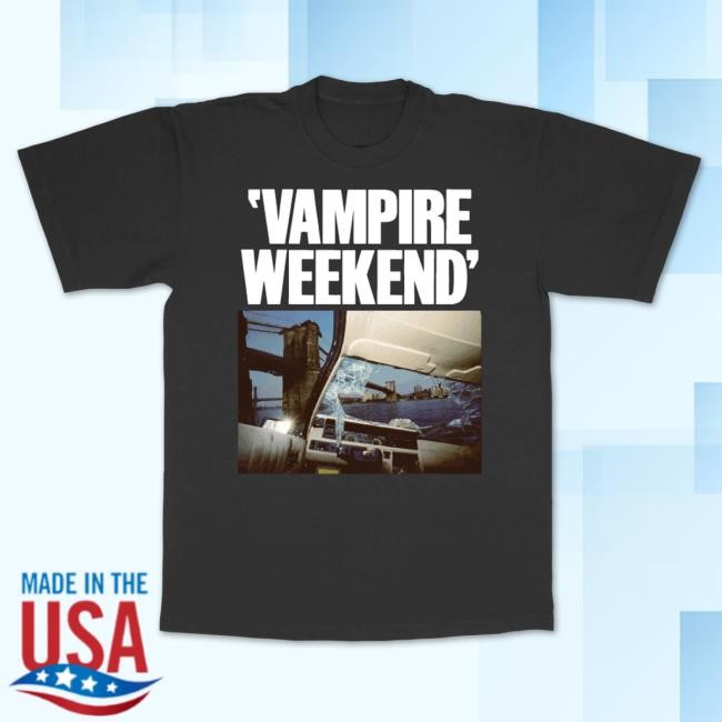 Official Vampire Weekend Tour Merch Limited Edition Ogwau Brooklyn Bridge T-Shirts