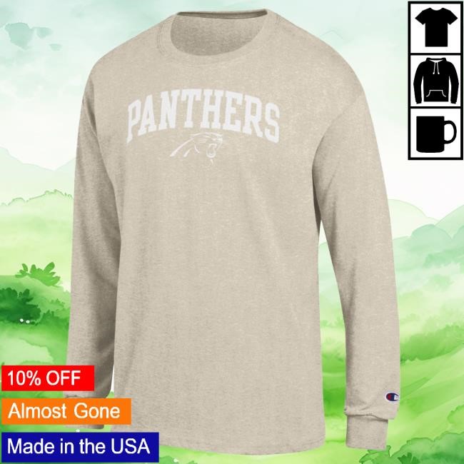 NFL Football Carolina Panthers Champion White Ink Tour Long Sleeve Carolina Panthers Champion White Ink NFL Football Travel Long Sleeve