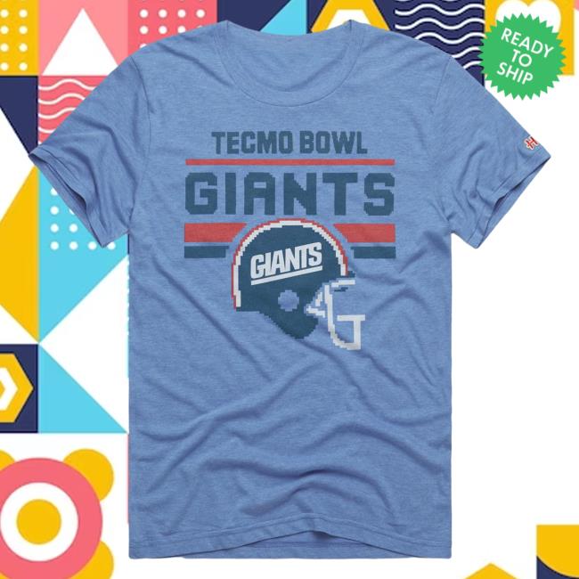Homage Merch Tecmo Bowl New York Giants Tees Apparel Clothing Store Shop