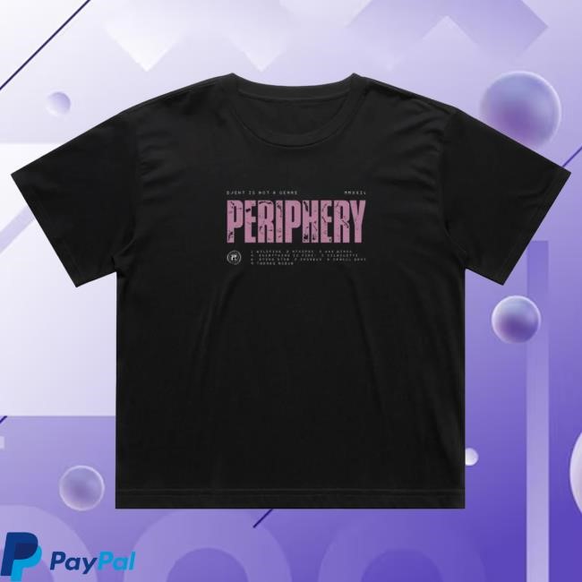 Periphery Official Merch Tracklist Crop Top Shirts