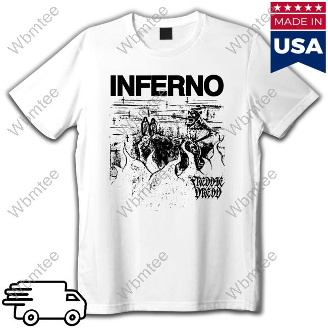 Inferno Official White Hoodie Shirt Freddie Dredd Merch