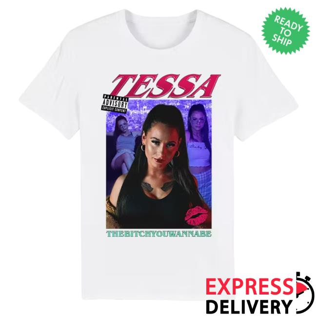 Official Tessa Merch Homage 2 White Tee Shirt