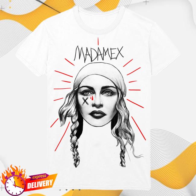 Official Madonna Merch Store Madonna Madame X Tour Sketch Popover Shirt Madonna Louise Ciccone Clothing Shop