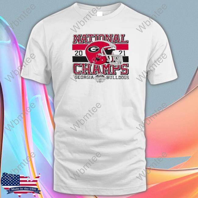 Official Georgia Bulldogs Champion Youth College Football Playoff 2021 National Champions Winning Stripes Tees