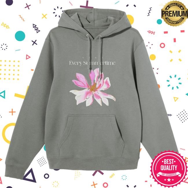 Niki Every Summertime Grey Long Sleeve Hoodie Official Niki Merchandise
