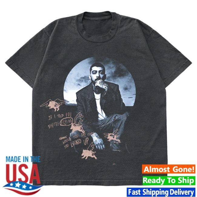 Official Zayn Malik Look Up New Shirt