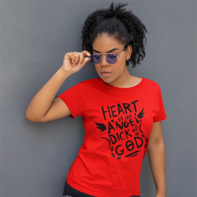 Heart Of An Angel Dick Of A God Long Sleeve T Shirt