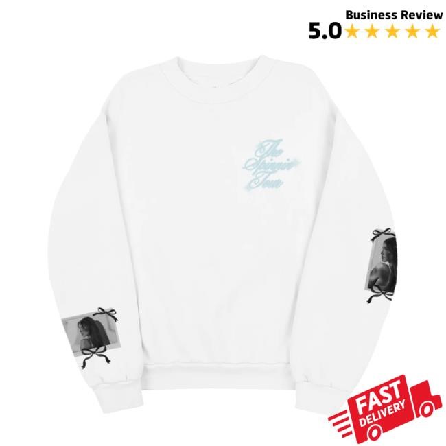 Spinnin Tour White Polaroid Crewneck Sweatshirt Madison Beer