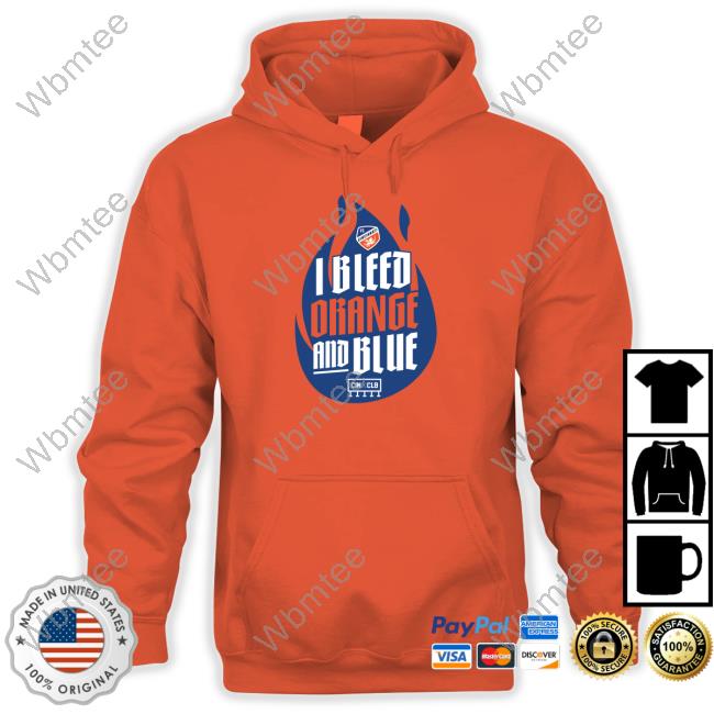 Official FC Cincinnati I Bleed Orange And Blue T-Shirt