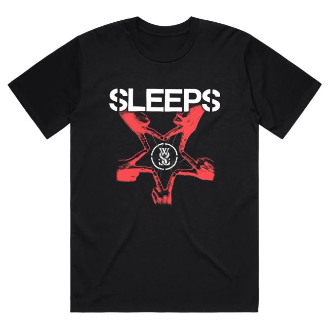 Official While She Sleeps Merch Bar While She Sleeps - Self Hell Moonlight Attractive Shirt Black MerchBar