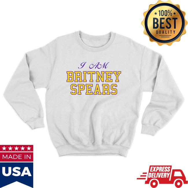 Official Britney Spears Merch Store Britney Spears I Am Britney Crew neck Sweatshirt Britney Spears Apparel Clothing Shop BritneySpears