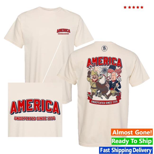 Official Barstool Sports Merch Store Undefeated Since 1776 Popover Shirt Barstool Sports Apparel Clothing Shop BarstoolSports
