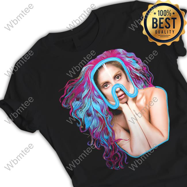 Official Lady Gaga Artpop Marker Collage Mask Tee Shirt