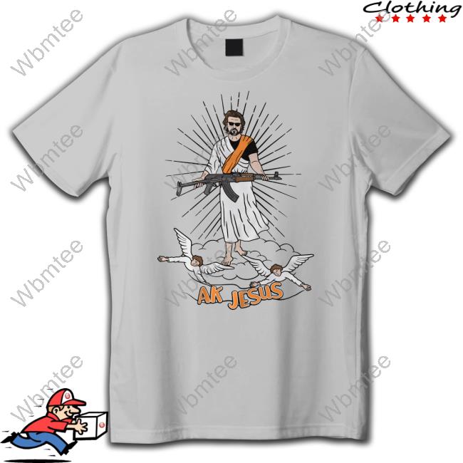 Ak Jesus T Shirt Ak Guy Merch Grey