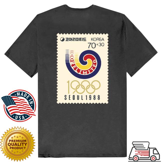 Official Kore Limited Merch Store KoreLimited Seoul Olympic Stamp New Shirt (Charcoal) Kore Limited Apparel Clothing Shop