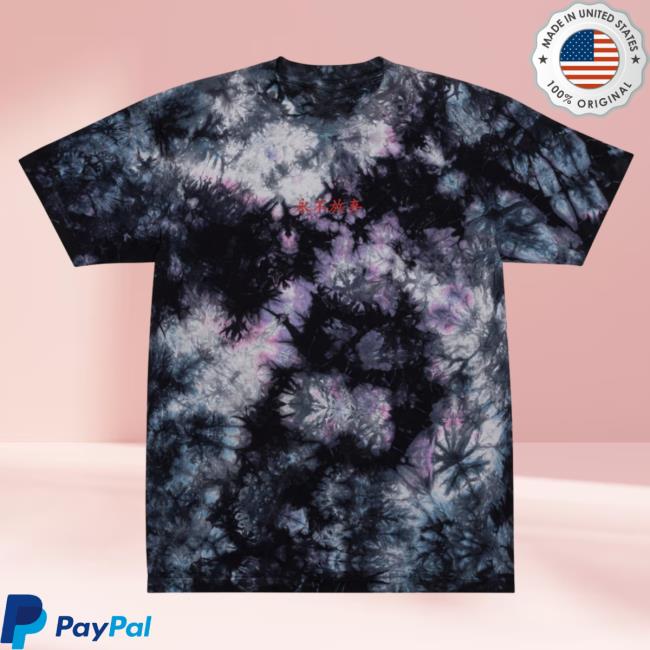 Yujin Clothing I Love You Tie Dye New Shirt Black / White Tie-Dye