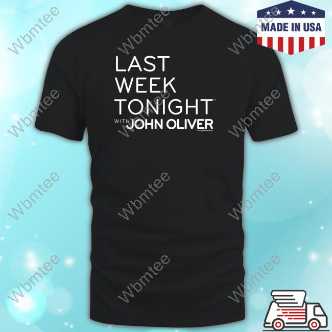 Official Shop HBO Merch Last Week Tonight with John Oliver Logo Long Sleeve Tee