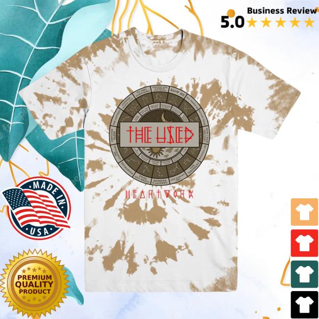 Official The Used Heartwork Deluxe Dyed Tshirt