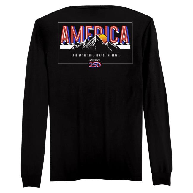 Bold Land Of The Free Home Of The Brave Men's Long Sleeve America250 Essential