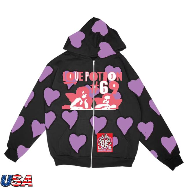 Official Netflix Apparel Clothing Shop Big Mouth Big Mouth X Miracle Seltzer Love Potion #69 Pull Over Hoodie BigMouth Merch Store
