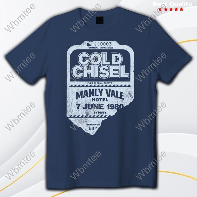 Cold Chisel - Ticket Stub - Navy Tee Shirt Archie Roach