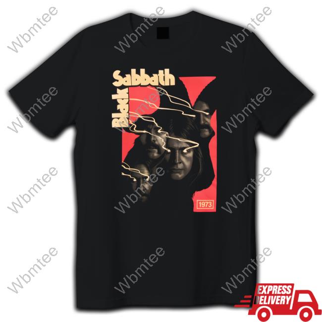 Black Sabbath Merch 1973 Illustration Tee Shirt