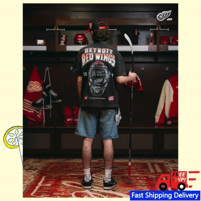 Official Sana Detroit Apparel Sana X Red Wings Championship Tee SanaDetroit