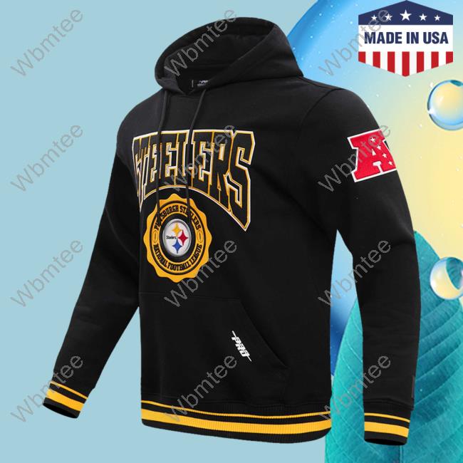 Official Pittsburgh Steelers Pro Standard Black Crest Emblem Sweaters